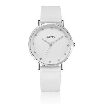 Besseron Hot sale stainless steel  women fashion quartz wrist watch